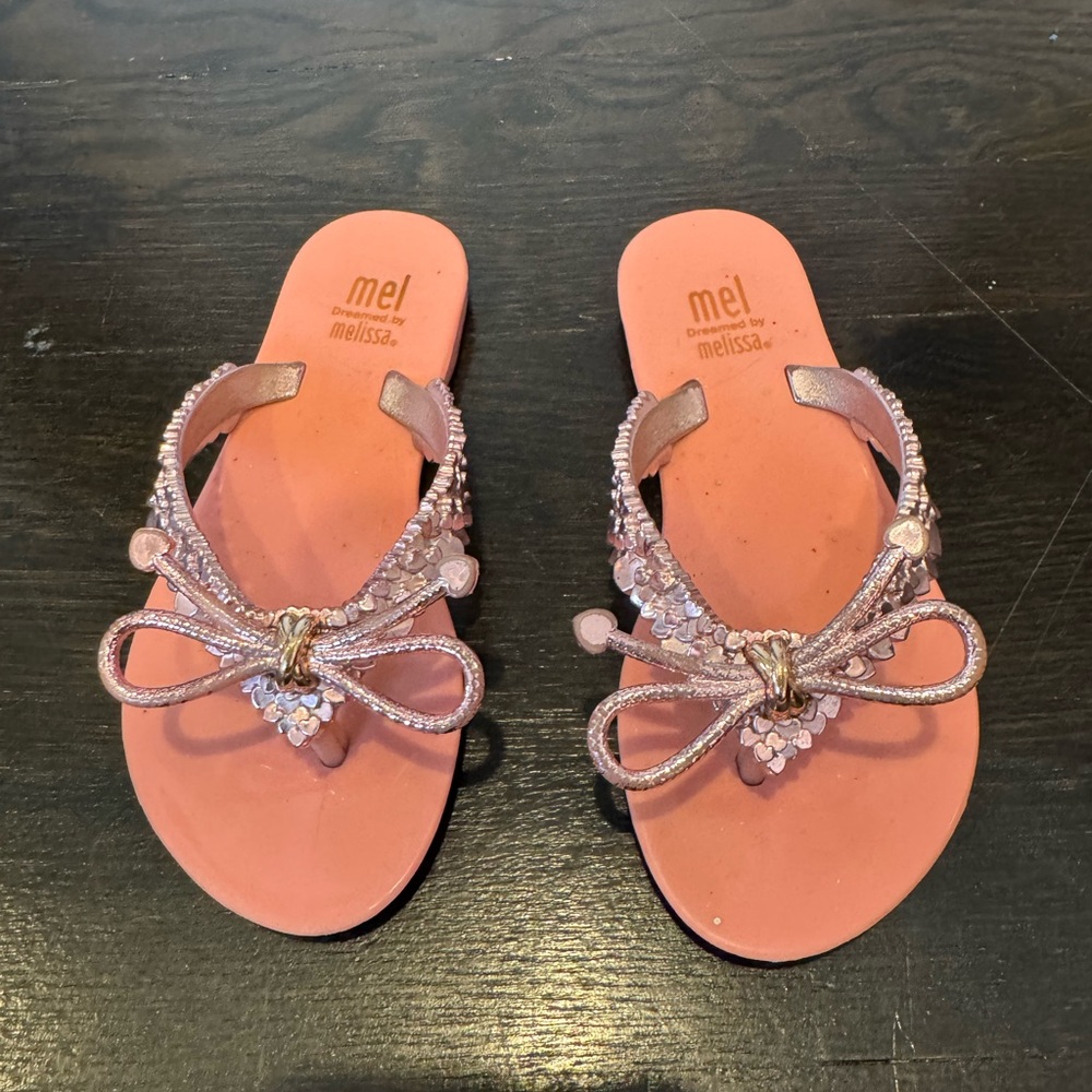 Melissa Blush Sandals with Elegant Bow